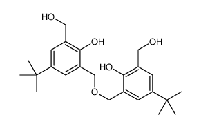 4-tert-butyl-2-[[5-tert-butyl-2-hydroxy-3-(hydroxymethyl)phenyl]methoxymethyl]-6-(hydroxymethyl)phenol结构式