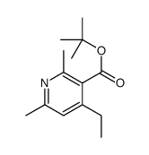 tert-butyl 4-ethyl-2,6-dimethylpyridine-3-carboxylate Structure