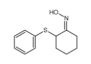 (Z)-2-(phenylthio)cyclohexanone oxime Structure