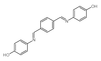 Phenol,4,4'-[1,4-phenylenebis(methylidynenitrilo)]bis- Structure