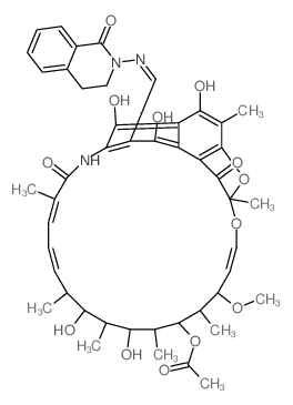 3-[(1-oxo-3,4-dihydro-1H-isoquinolin-2-ylimino)-methyl]-rifamycin Structure