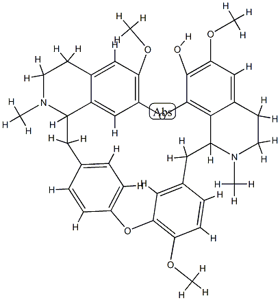 (1ξ,1'ξ)-6,6',12-Trimethoxy-2,2'-dimethylberbaman-7-ol structure