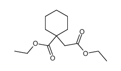 ethyl 1-(2-ethoxy-2-oxoethyl)cyclohexane-1-carboxylate结构式