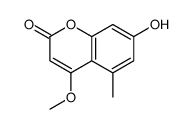 7-hydroxy-4-methoxy-5-methylchromen-2-one Structure