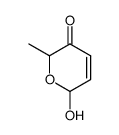 6-Hydroxy-2-methyl-2H-pyran-3(6H)-one Structure