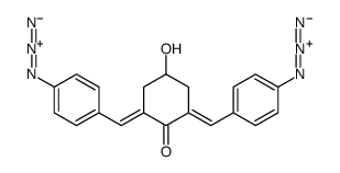 2,6-bis[(4-azidophenyl)methylene]-4-hydroxycyclohexan-1-one结构式