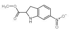 METHYL 6-NITROINDOLINE-2-CARBOXYLATE Structure