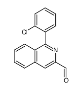 1-(2-chlorophenyl)isoquinoline-3-carbaldehyde结构式