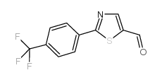 2-(4-(Trifluoromethyl)phenyl)thiazole-5-carbaldehyde structure