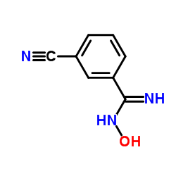3-Cyano-N-hydroxybenzenecarboximidamide结构式
