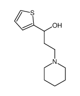 3-piperidin-1-yl-1-thiophen-2-yl-propan-1-ol结构式