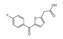 2-[5-(4-fluorobenzoyl)thiophen-2-yl]acetic acid结构式