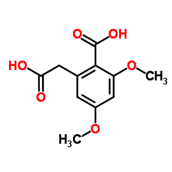 2-(Carboxymethyl)-4,6-dimethoxybenzoic acid结构式