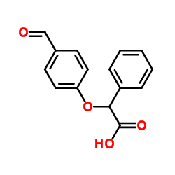 (4-Formylphenoxy)(phenyl)acetic acid structure