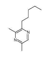 Pyrazine, 3,5-dimethyl-2-pentyl- (9CI) Structure