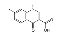 4-HYDROXY-7-METHYLQUINOLINE-3-CARBOXYLIC ACID结构式