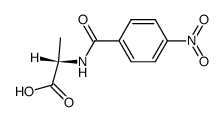 N-(4-nitro-benzoyl)-L-alanine Structure