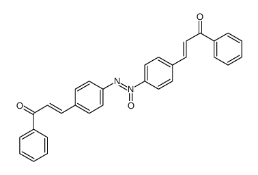 oxido-[4-[(E)-3-oxo-3-phenylprop-1-enyl]phenyl]-[4-[(E)-3-oxo-3-phenylprop-1-enyl]phenyl]iminoazanium结构式