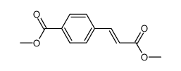 (E)-4-(3-甲氧基-3-氧代丙-1-烯-1-基)苯甲酸甲酯结构式