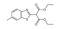 (6-methyl-benzothiazol-2-yl)-malonic acid diethyl ester Structure