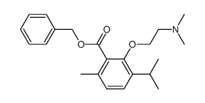 3-[2-(Dimethylamino)ethoxy]-p-cymene-2-carboxylic acid benzyl ester结构式
