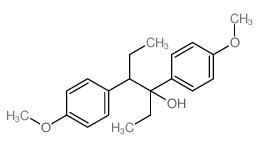 Benzeneethanol, a,b-diethyl-4-methoxy-a-(4-methoxyphenyl)- structure