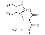 2-(hydroxycarbamoyl)-3-(1H-indol-3-yl)propanoic acid结构式