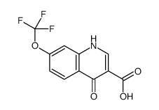 4-Hydroxy-7-trifluoromethoxyquinoline-3-carboxylic acid structure