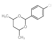 1,3-Dioxane,2-(4-chlorophenyl)-4,6-dimethyl- Structure