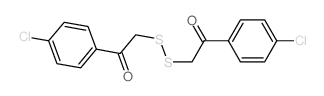 1-(4-chlorophenyl)-2-[2-(4-chlorophenyl)-2-oxo-ethyl]disulfanyl-ethanone structure