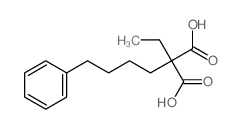 2-ethyl-2-(4-phenylbutyl)propanedioic acid结构式