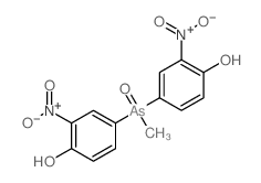 Phenol,4,4'-(methylarsinylidene)bis[2-nitro- (9CI) structure