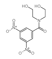 Benzamide, N,N-bis(2-hydroxyethyl)-3,5-dinitro- Structure