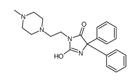 3-[2-(4-methylpiperazin-1-yl)ethyl]-5,5-diphenylimidazolidine-2,4-dione Structure