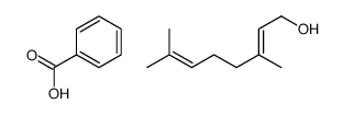 benzoic acid,3,7-dimethylocta-2,6-dien-1-ol Structure