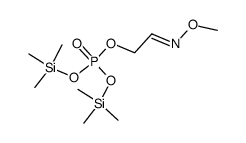 Phosphoric acid 2-(methoxyimino)ethylbis(trimethylsilyl) ester structure