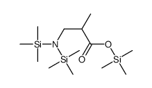 3-[Bis(trimethylsilyl)amino]-2-methylpropanoic acid trimethylsilyl ester结构式