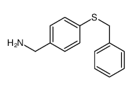 (4-benzylsulfanylphenyl)methanamine Structure