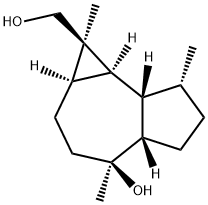 (1R,1aβ,4aα,7aα,7bβ)-Decahydro-4α-hydroxy-1,4,7β-trimethyl-1H-cycloprop[e]azulene-1-methanol结构式