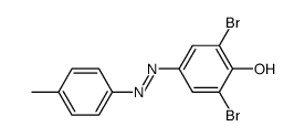 2,6-dibromo-4-p-tolylazo-phenol结构式