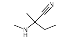 2-甲基-2-(甲基氨基)丁腈结构式