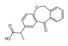 2-(11-oxo-6H-benzo[c][1]benzoxepin-2-yl)propanoic acid Structure