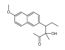 3-hydroxy-4-(6-methoxynaphthalen-2-yl)-3-methylhexan-2-one结构式
