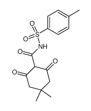 5,5-Dimethyl-2-(N-p-toluenesulfonylcarbamoyl)-1,3-cyclohexanedione Structure