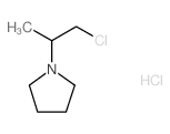 1-(2-chloro-1-methylethyl)pyrrolidine(SALTDATA: 1.1HCl 0.05H2O)结构式