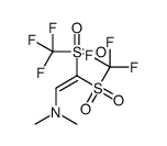 N,N-dimethyl-2,2-bis(trifluoromethylsulfonyl)ethenamine结构式