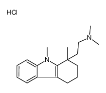 2-(1,9-dimethyl-3,4-dihydro-2H-carbazol-1-yl)ethyl-dimethylazanium,chloride Structure