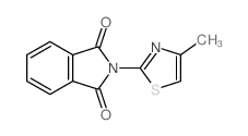 2-(4-methyl-1,3-thiazol-2-yl)isoindole-1,3-dione结构式