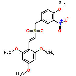 (E)-2,4,6-TriMethoxystyryl 4-Methoxy-3-Nitrobenzyl sulfone结构式