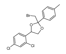 2-Bromomethyl-4-(2,4-dichloro-phenyl)-2-p-tolyl-[1,3]dioxolane结构式